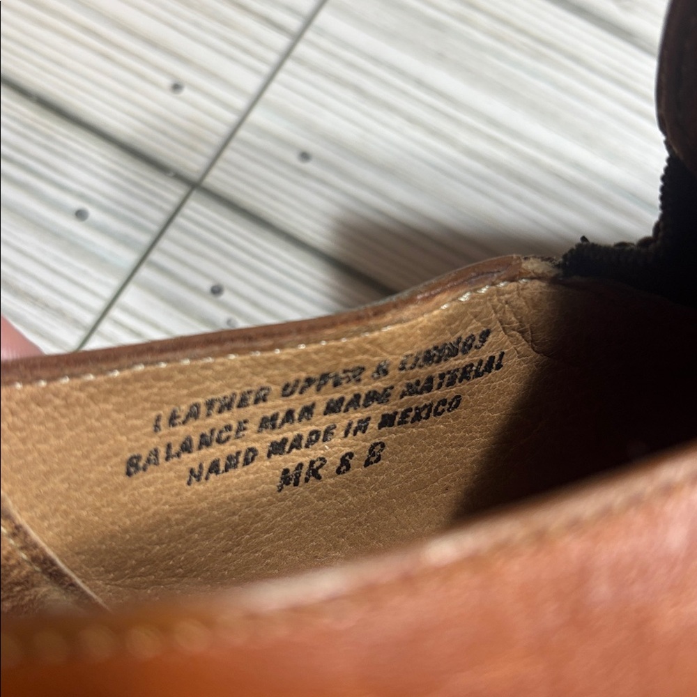 Born Men’s Brown Cognac Leather Shoe Casual Slip On Size 8 - Picture 6 of 8